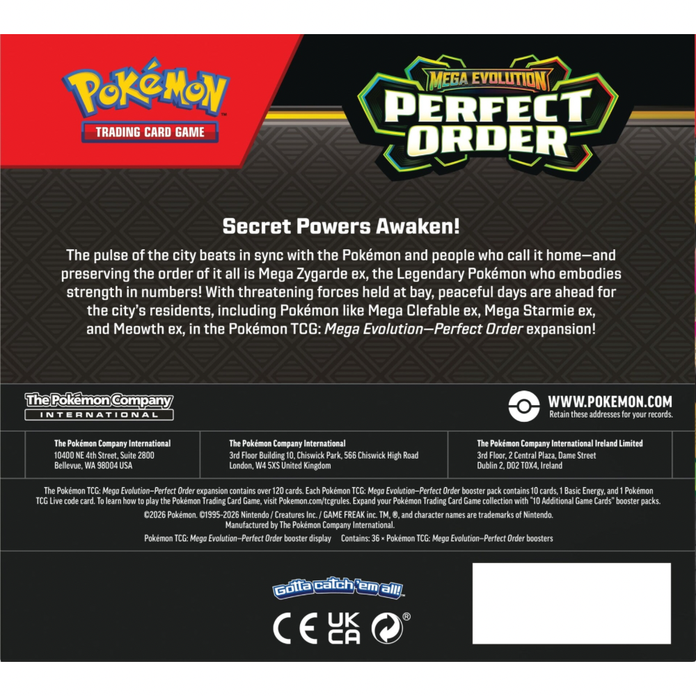 Pokemon TCG: Mega Evolutions - Perfect Order Booster Box