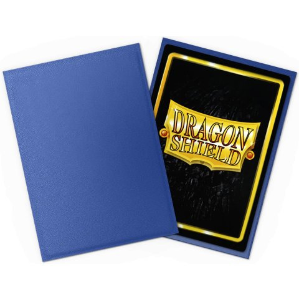 Dragon Shield - Non-Glare Standard Size Sleeves - Matte Blue (100 Sleeves)