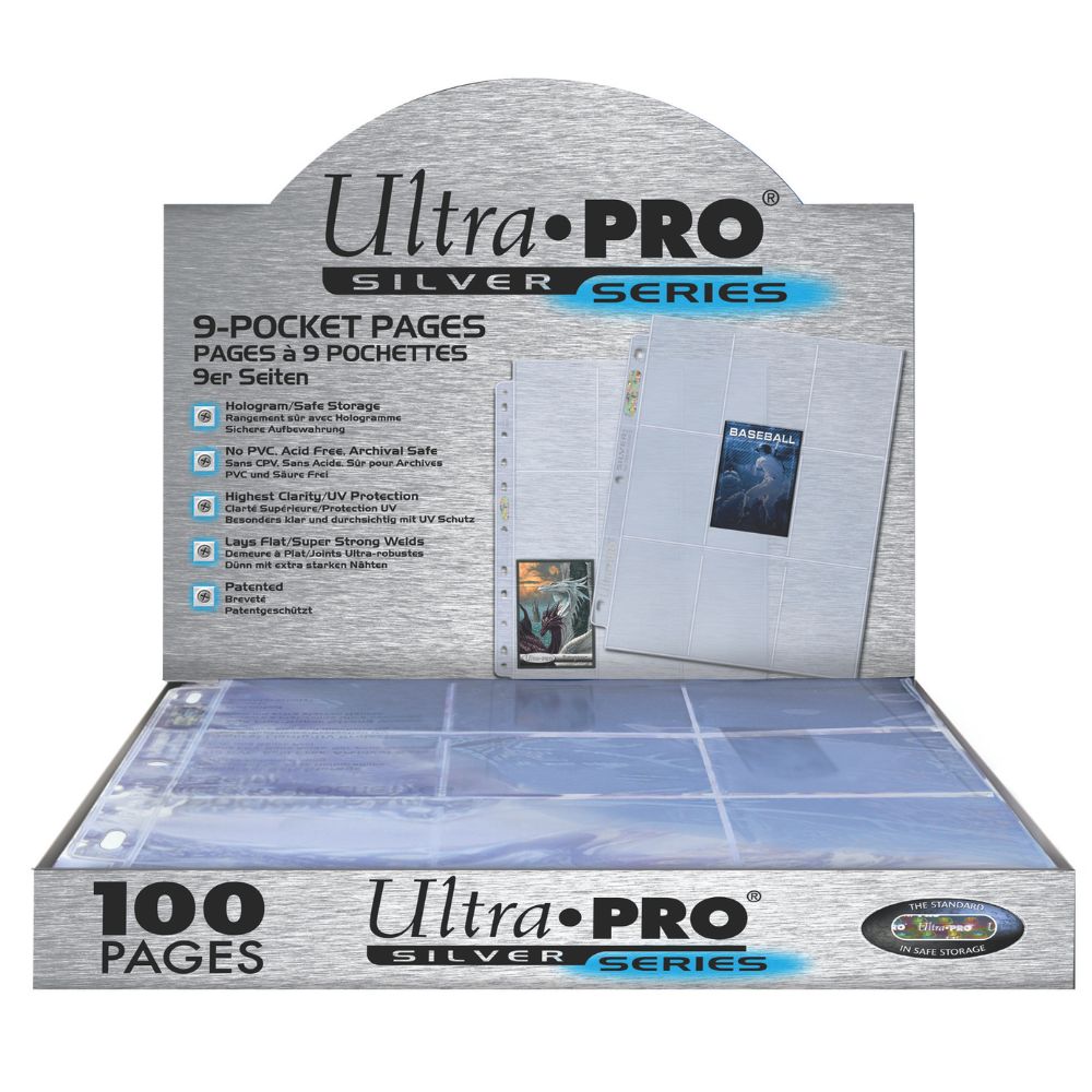 Ultra Pro - 9-Pocket Silver Series Pages (100 Pages)