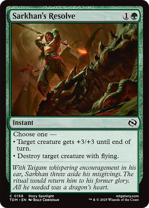 Sarkhan's Resolve - Tarkir: Dragonstorm