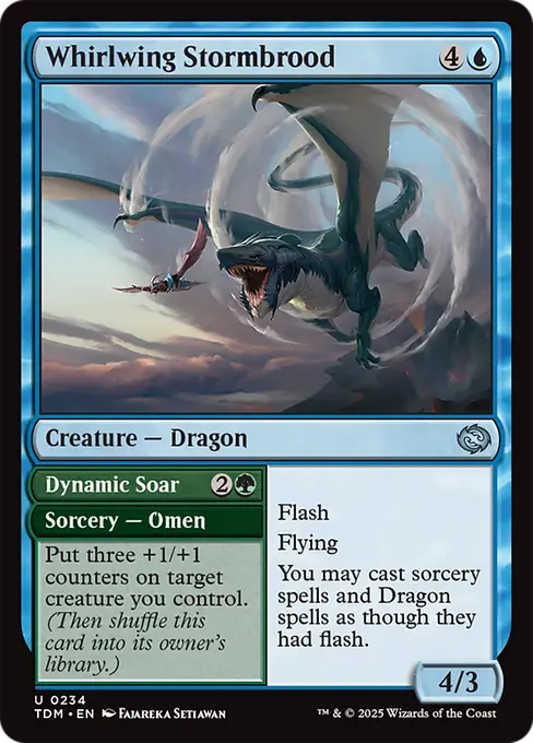 Whirlwing Stormbrood // Dynamic Soar - Tarkir: Dragonstorm