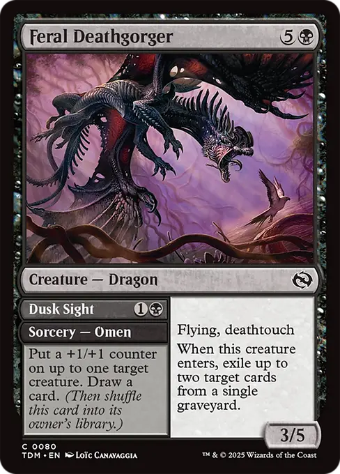 Feral Deathgorger // Dusk Sight - Tarkir: Dragonstorm