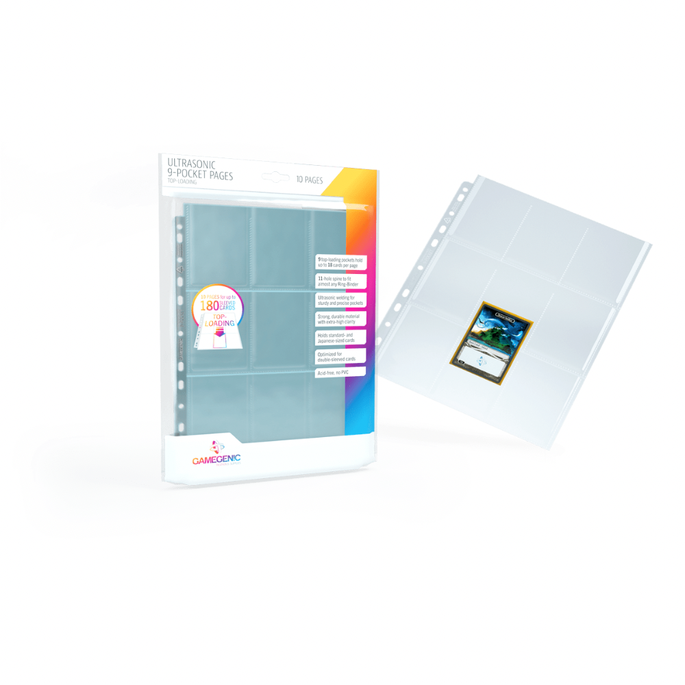 Gamegenic - Ultrasonic 9-Pocket Toploading Pages (10)