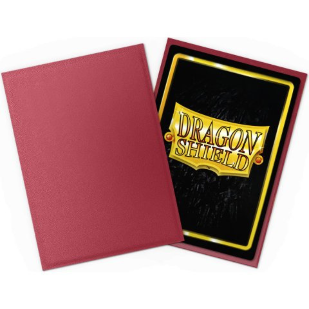 Dragon Shield - Non-Glare Standard Size Sleeves - Matte Blood Red (100 Sleeves)
