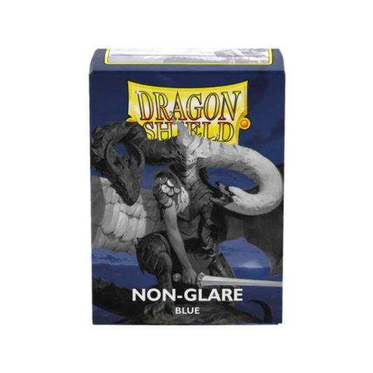 Dragon Shield - Non-Glare Standard Size Sleeves - Matte Blue (100 Sleeves)