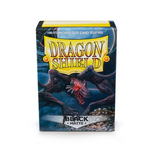 Dragon Shield - Standard Sleeves Matte Black (100 Sleeves)