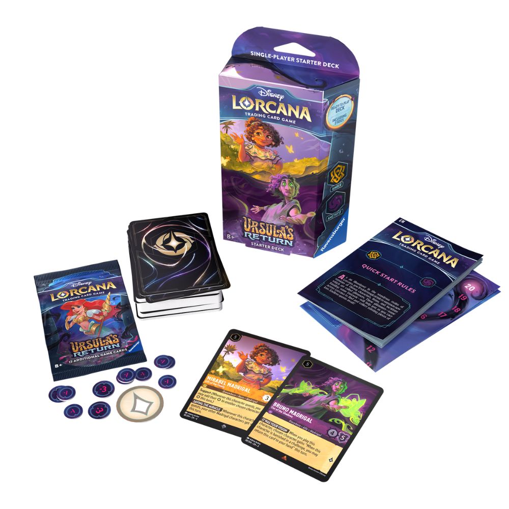 Disney Lorcana TCG - Ursula's Return Starter Deck - Amber, Amethyst