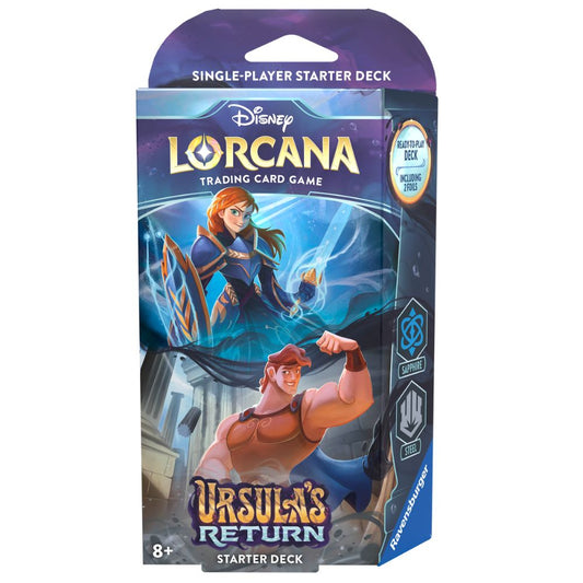 Disney Lorcana TCG - Ursula's Return Starter Deck - Sapphire, Steel