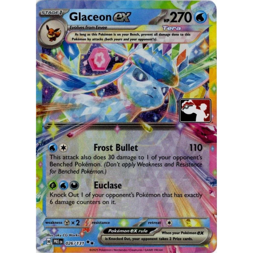 Glaceon ex 026/131 - Play! Pokémon Prize Pack Series Seven