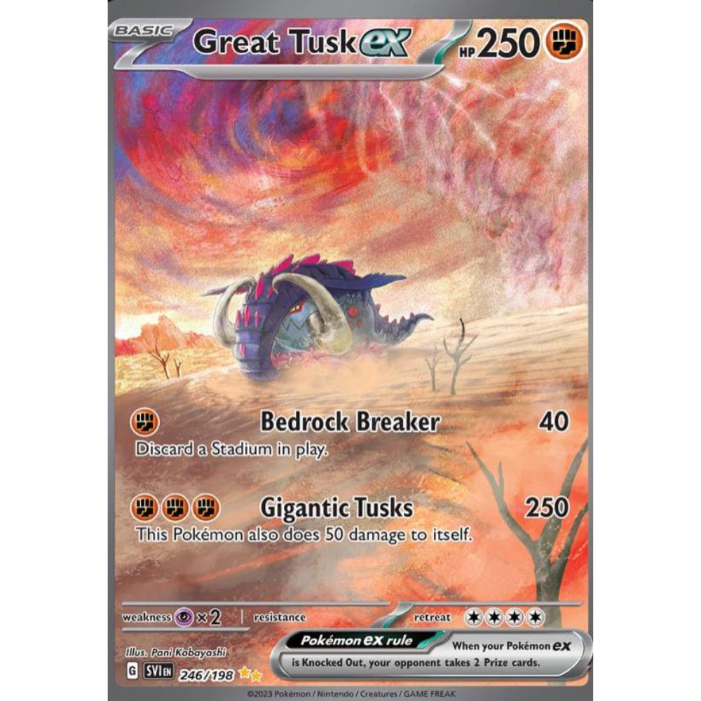 Great Tusk ex 246/198 - Scarlet & Violet