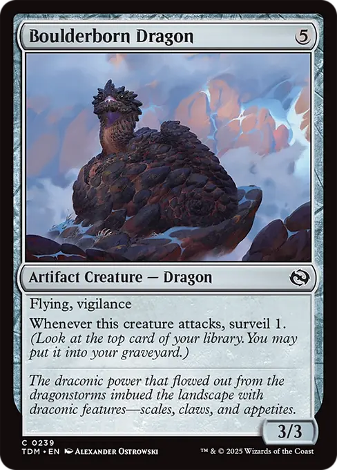 Boulderborn Dragon - Tarkir: Dragonstorm